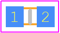 CG0603MLC-3.3LEA - Bourns PCB footprint - Diodes Chip Non-polarised - Diodes Chip Non-polarised - cg060352