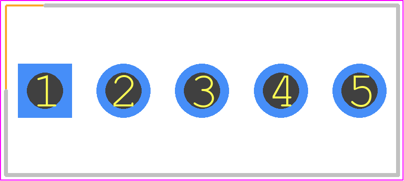 1-1123723-5 - TE Connectivity PCB footprint - Header, Vertical - Header, Vertical - 1-1123723-5