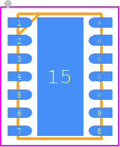 MCP2517FD-H/JHA - Microchip PCB footprint - Small Outline No-lead - Small Outline No-lead - 14-Lead very thin plastic quad flat, no lead package (JHA)-4.5x3.0mm Body [VDFN] with Dimpled Wettab
