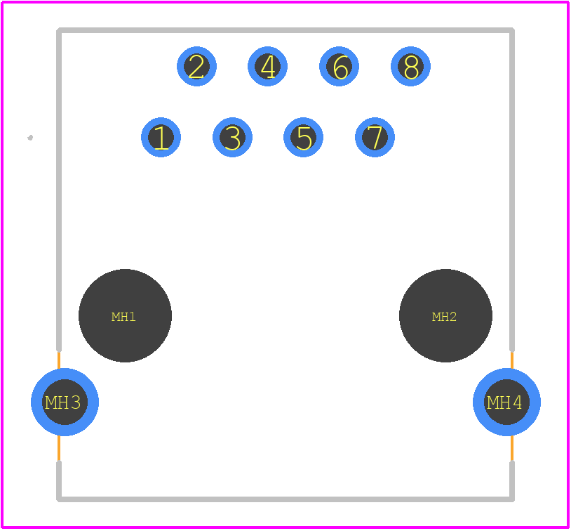 A00-108-222-450 - EDAC PCB footprint - Other - Other - A00-108-222-450