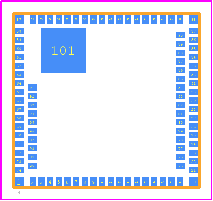 RS9113-NB0-D0N - Redpine Signals PCB footprint - Other - Other - RS9113-NB0-D0N-2