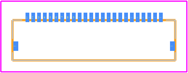 FH19SC-24S-0.5SH(99) - Hirose PCB footprint - Other - Other - FH19SC-24S-0.5SH(99)-1