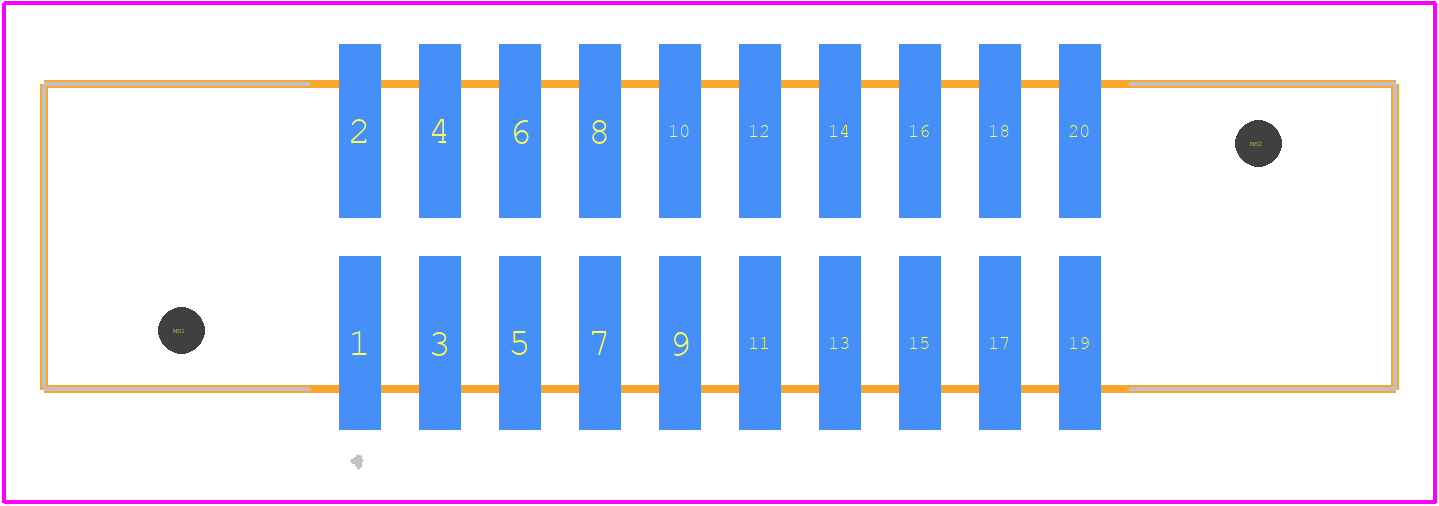 EHT-110-01-S-D-SM-LC - SAMTEC PCB footprint - Other - Other - EHT-110-01-S-D-SM-LC-2