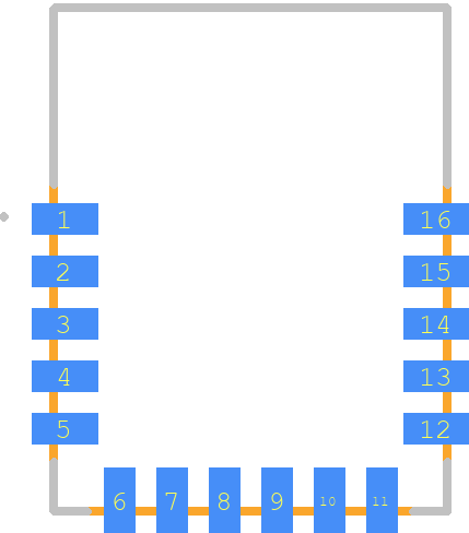 RN4871-I/RM128 - Microchip PCB footprint - Other - Other - RN4871