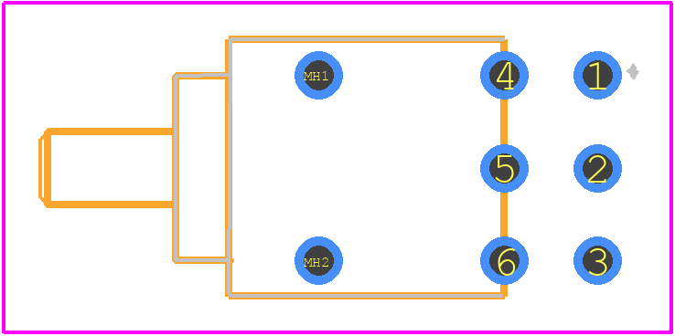 CFT2-2PC4-AW - Nidec Copal PCB footprint - Other - Other - CFT2-2PC4-AW-2