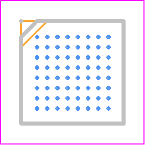ATSAMD21J16A-CUT - Microchip PCB footprint - BGA - BGA - 64-ball UFBGA