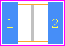 18121C105KAT2A - Kyocera AVX PCB footprint - Capacitor Chip Non-polarised - Capacitor Chip Non-polarised - 1812 Code X