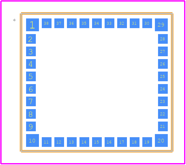 AMW007 - Silicon Labs PCB footprint - Other - Other - AMW007-2