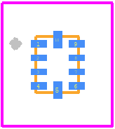 TPD6E001RSERG4 - Texas Instruments PCB footprint - Other - Other - RSE0010A_H=0.6mm_2021