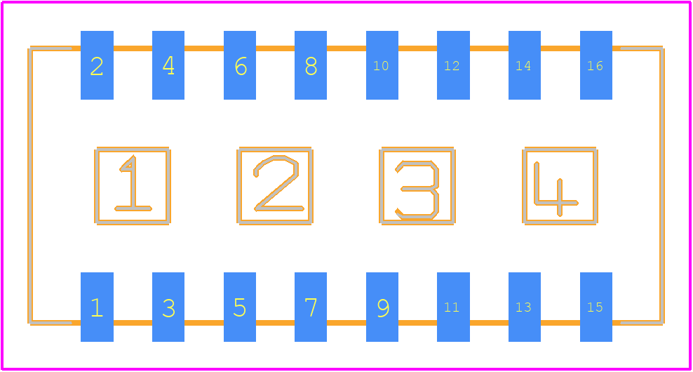 204-124ST - CTS PCB footprint - Other - Other - 204-124ST-2