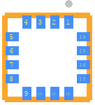 MMC5883MA - MEMSIC PCB footprint - Other - Other - MEMSIC_LGA-16