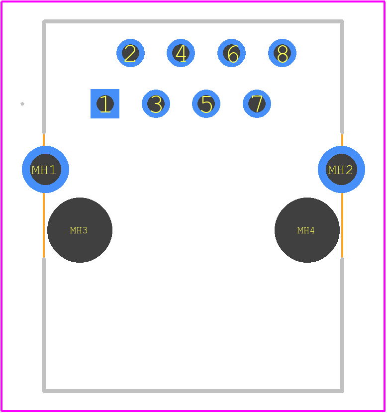 1116503-2 - TE Connectivity PCB footprint - Other - Other - 1116503-2-2