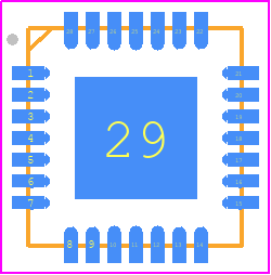 BU21078MUV - ROHM Semiconductor PCB footprint - Quad Flat No-Lead - Quad Flat No-Lead - VQFN028V5050