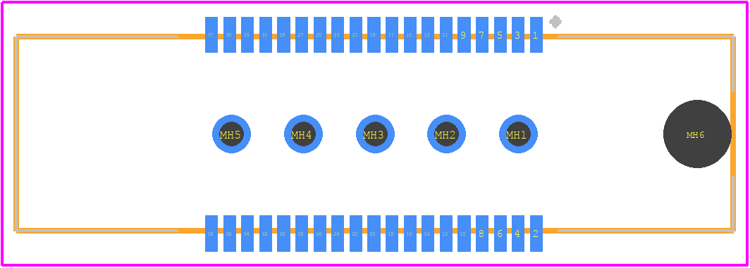 767054-1 - TE Connectivity PCB footprint - Other - Other - 767054-1-2