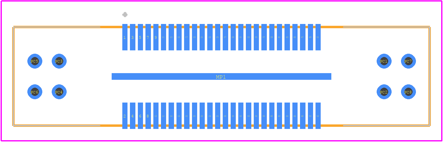 QFS-026-04.25-L-D-PC4 - SAMTEC PCB footprint - Other - Other - QFS-026-04.25-L-D-PC4-2