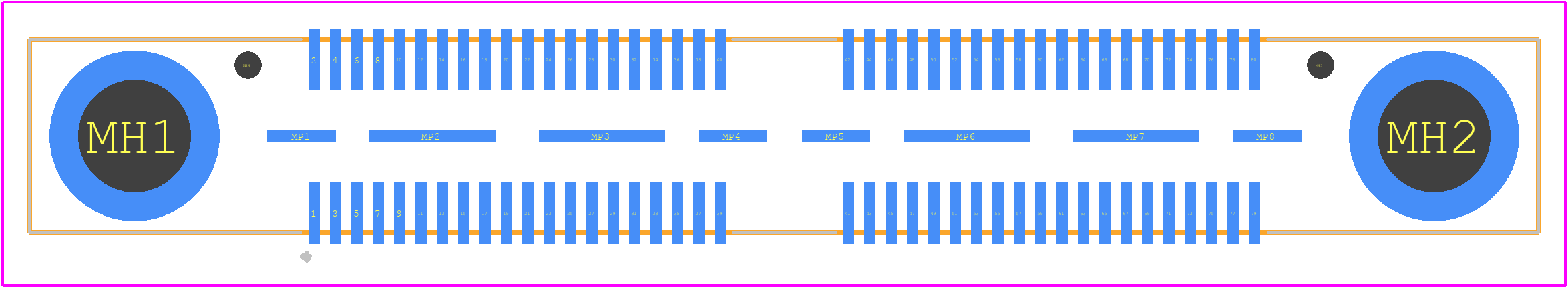 QSE-040-01-L-D-A-RT1 - SAMTEC PCB footprint - Other - Other - QSE-040-01-L-D-A-RT1-1