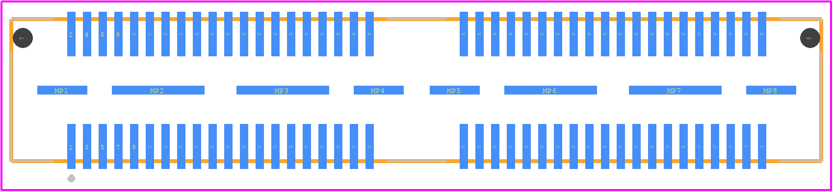 QSE-040-01-L-D-A-K-TR - SAMTEC PCB footprint - Other - Other - QSE-040-01-L-D-A-3