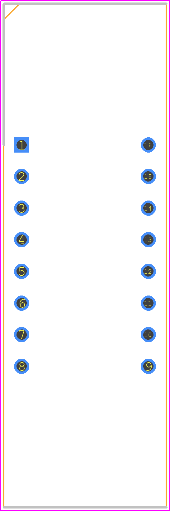 LTC-4627WC - Lite-On PCB footprint - Dual-In-Line Sockets - Dual-In-Line Sockets - LTC-4627WC