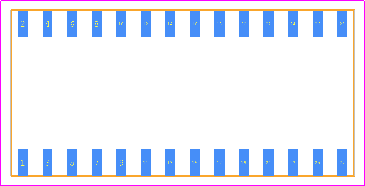 ICF-628-S-I - SAMTEC PCB footprint - Other - Other - ICF-628-S-I-4
