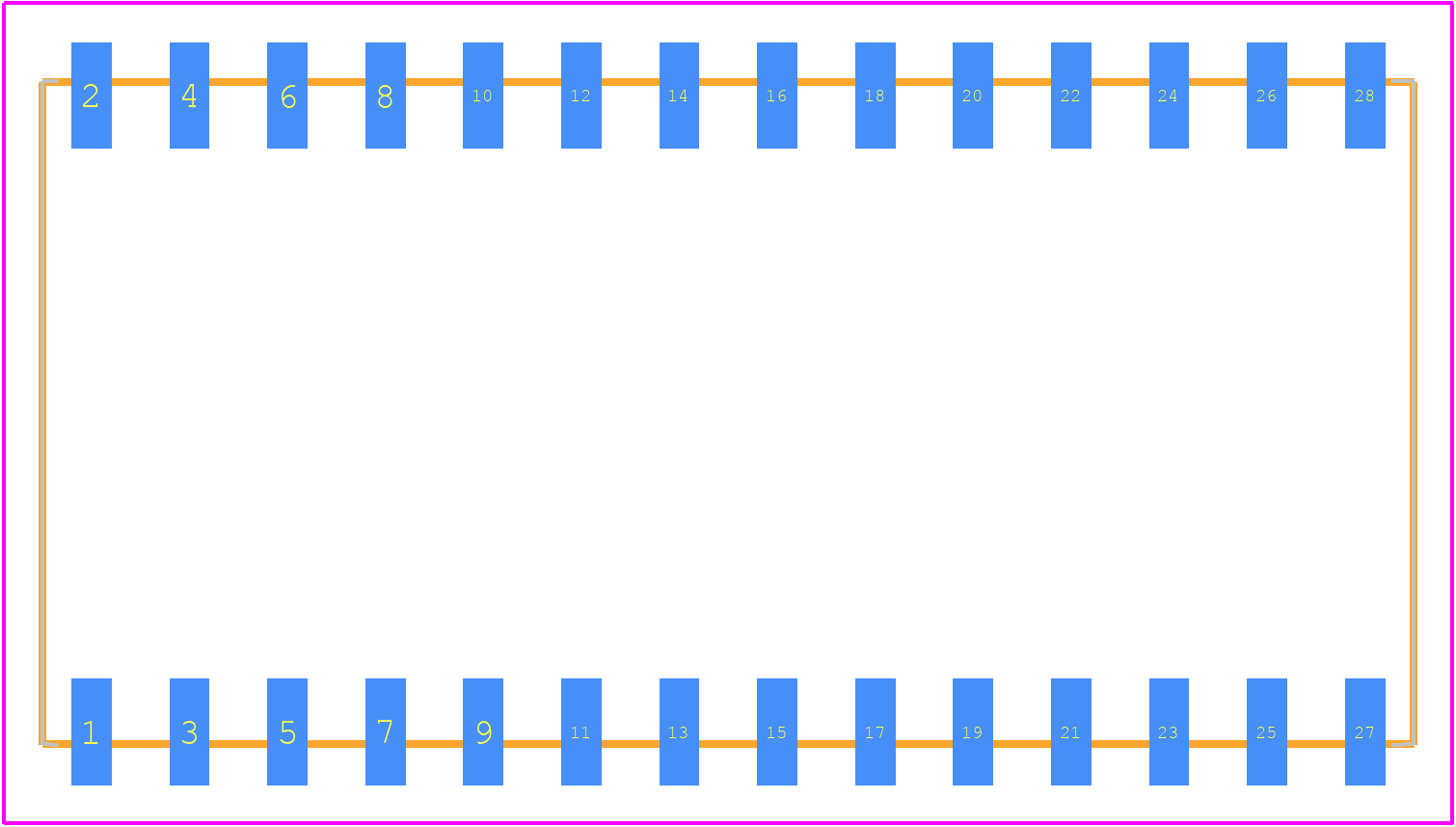 ICF-628-S-O - SAMTEC PCB footprint - Other - Other - ICF-628-S-O-2