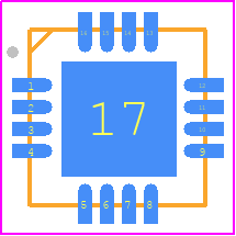 TS4984IQT - STMicroelectronics PCB footprint - Quad Flat No-Lead - Quad Flat No-Lead - QFN16_2024