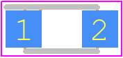 RB060MM-60TFTR - ROHM Semiconductor PCB footprint - Small Outline Diode Flat Lead - Small Outline Diode Flat Lead - LP5912Q3.3DRVRQ1