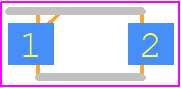 STTH1R02ZFY - STMicroelectronics PCB footprint - Small Outline Diode Flat Lead - Small Outline Diode Flat Lead - SOD123Flat package