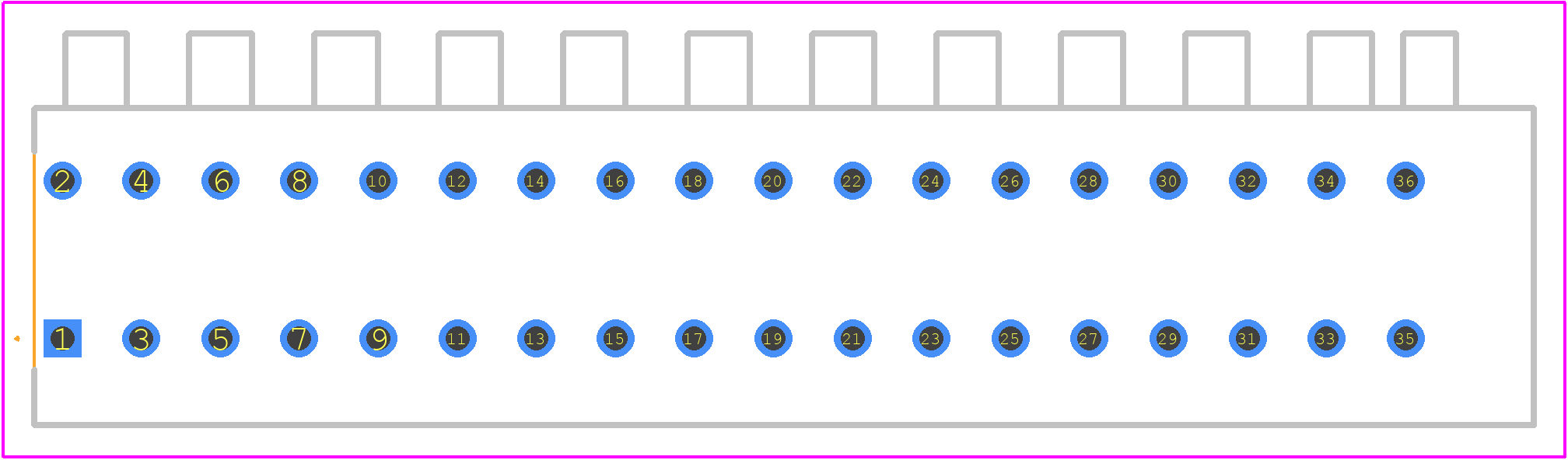 1868063 - Phoenix Contact PCB footprint - Other - Other - 1868063-3