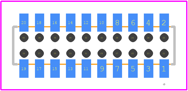 CLP-110-02-F-D-BE - SAMTEC PCB footprint - Other - Other - CLP-110-02-F-D-BE-2