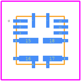 MPM38111GR-Z - Monolithic Power Systems (MPS) PCB footprint - Other - Other - QFN-14 (4mmx4mmx1.6mm)