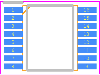 UPD78F0550MA-FAA-AX - Renesas Electronics PCB footprint - Small Outline Packages - Small Outline Packages - 16-PIN PLASTIC SSOP (4.4x5.0)