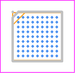 MAX32620IWG+ - Analog Devices PCB footprint - BGA - BGA - 81BGDS