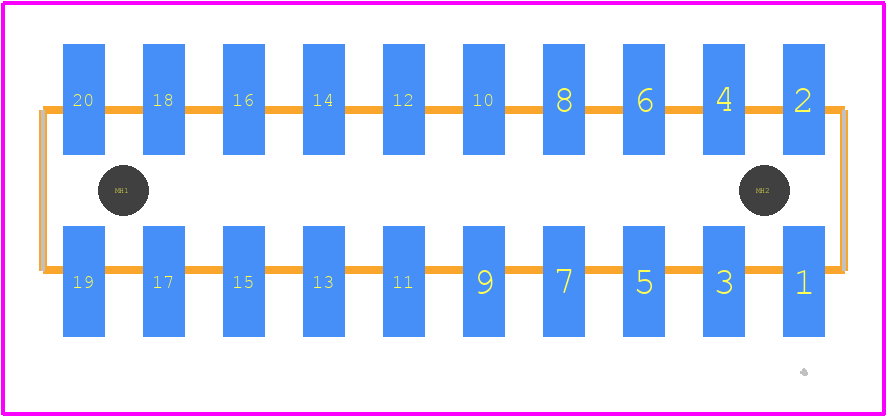 SMM-110-02-S-D-LC - SAMTEC PCB footprint - Other - Other - SMM-110-02-S-D-LC-1