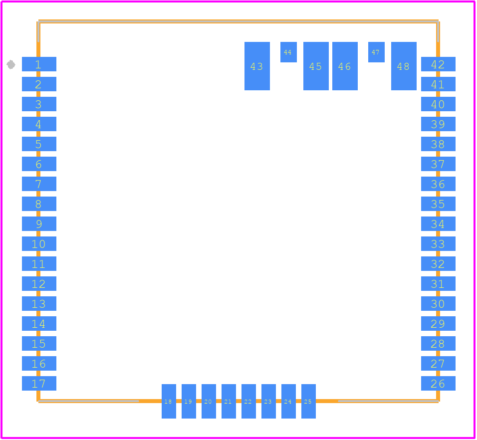 ATSAMR21G18-MR210UAT - Microchip PCB footprint - Other - Other - ATSAMR21G18-MR210UAT-4
