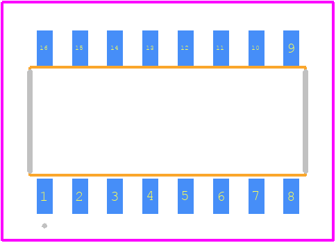 HCF4094M013TR - STMicroelectronics PCB footprint - Other - Other - SO-16_2025
