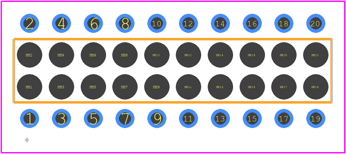 5-534267-2 - TE Connectivity PCB footprint - Other - Other - 5-534267-2-1