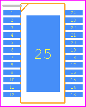 TLE8108EMXUMA1 - Infineon PCB footprint - Small Outline Packages - Small Outline Packages - PG-SSOP-24_2026-1.19