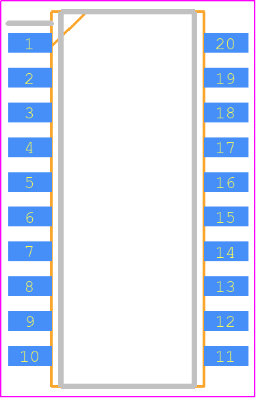 SOMC200110K0GEA - Vishay PCB footprint - Small Outline Packages - Small Outline Packages - SOMC20