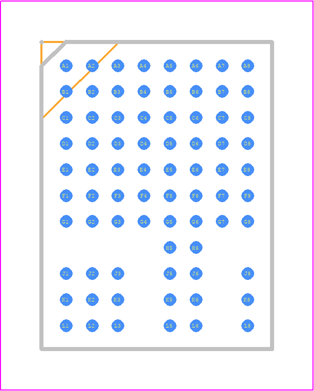 LTM8033MPY#PBF - Analog Devices PCB footprint - BGA - BGA - LTM8033MPY#PBF-+-