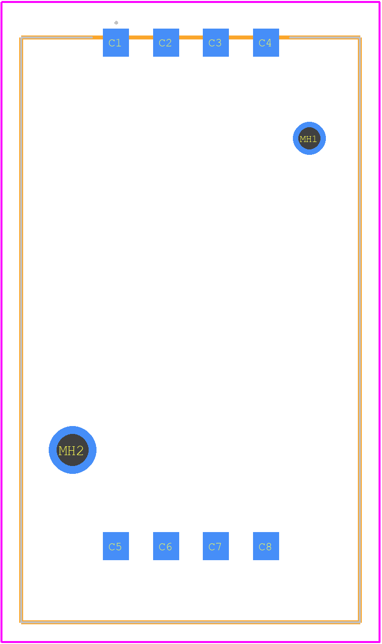 SIM5060-8-0-26-01-A - GCT (GLOBAL CONNECTOR TECHNOLOGY) PCB footprint - Other - Other - SIM5060-8-0-26-01-A-2