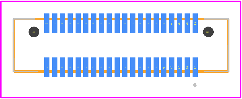 LSS-120-01-F-DV-A - SAMTEC PCB footprint - Other - Other - LSS-120-01-F-DV-A-1