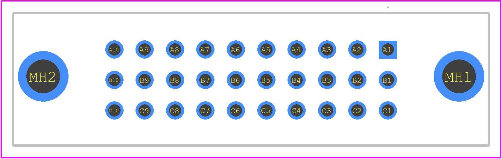 374857 - TE Connectivity PCB footprint - Other - Other - 374857-2