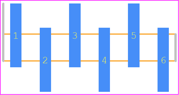 5-146128-4 - TE Connectivity PCB footprint - Header, Unshrouded - Single Row Staggered SMD Pin - Header, Unshrouded - Single Row Staggered SMD Pin - 5-146128-4
