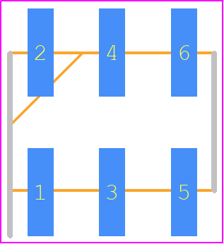 5-146131-2 - TE Connectivity PCB footprint - Header, Unshrouded - Straight SMD Pin - Header, Unshrouded - Straight SMD Pin - 5-146131-2