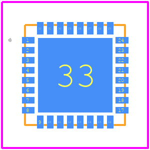 NCP81231MNTXG - onsemi PCB footprint - Other - Other - QFN32 5x5, 0.5P CASE 485CE ISSUE O_2025-2.2