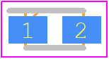 F980G227MSA - Kyocera AVX PCB footprint - Capacitor Moulded Polarised - Capacitor Moulded Polarised - F98 CASE S