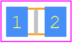 RNCS0805BKE24K9 - Stackpole Electronics, Inc. PCB footprint - Resistor Chip - Resistor Chip - RNCS0805-1