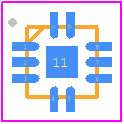 RFFM8250Q - Qorvo PCB footprint - Quad Flat No-Lead - Quad Flat No-Lead - RFFM8250Q