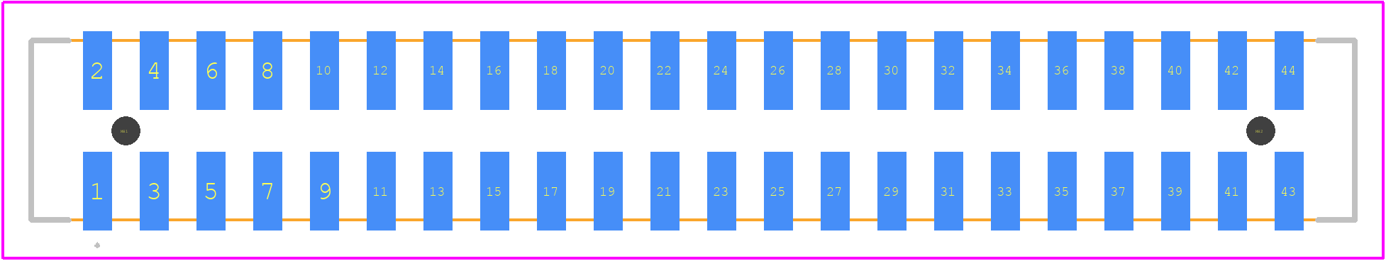 87832-4420 - Molex PCB footprint - Other - Other - 87832-4420-1