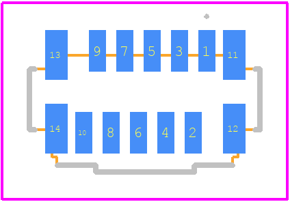 FH12-10S-0.5SVA(54) - Hirose PCB footprint - Other - Other - FH12-10S-0.5SVA(54)-4